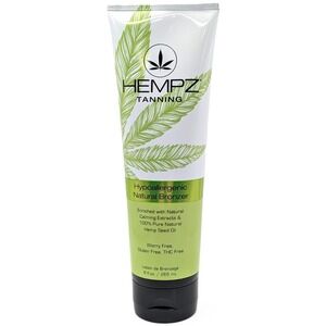 Hempz Hypoallergenic Natural Bronzer 9oz Dark Tanning Enriched w/Hemp Seed Oil